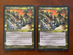 2 x MTG Magic the Gathering Invasion Armadillo Cloak L/MP - Image 1