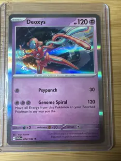 Pokemon TCG Deoxys 74/182 Paradox Rift 2023 Rare Holo - Image 1