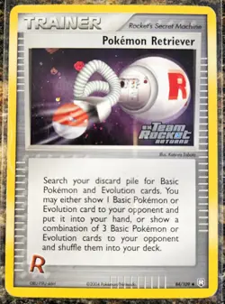 Pokemon Team Rocket Returns Pokemon Retriever Rev Holo LP - Image 1
