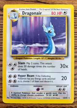 Dragonair 018/102 Pokemon Base Set Regular Rare - Image 1
