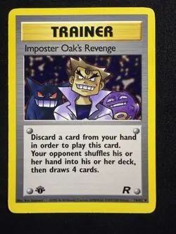 Pokemon TCG Imposter Oak's Revenge 1st Edition 76/82 WOTC - Team Rocket - Image 1