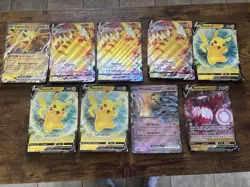 Pokemon Jumbo Card Lot Zapdos Ex 049 Pikachu Vmax Swsh286 jumbo Pikachu VSwsh198 - Image 1