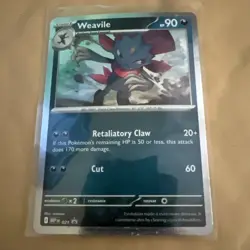 Weavile 021 - Phantasmal Flames pokemon - Black Star Promo Mint + Free Shipping - Image 1
