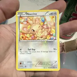 Pokemon Minccino Legendary Treasures Holo RC18/RC25 Common 60 HP English TCG - Image 1