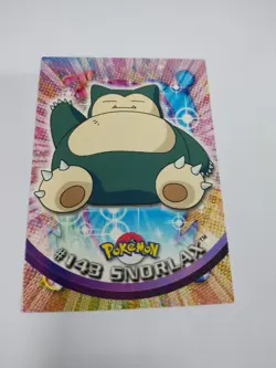 MINT GLOSSY 2000 Topps Pokemon TV Animation Series 3 Snorlax Blue Logo #143 - Image 1