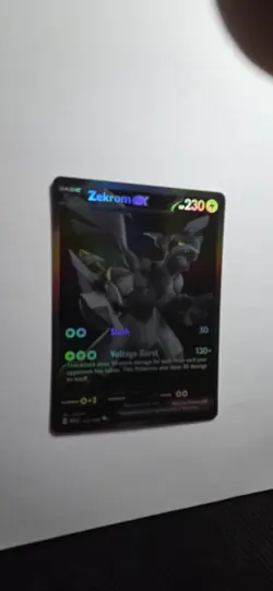 Pokemon Zekrom EX Full Art Black White Rare Holo 172/086 Sv: Black Bolt HP 230 - Image 3