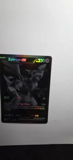 Pokemon Zekrom EX Full Art Black White Rare Holo 172/086 Sv: Black Bolt HP 230 - Image 4