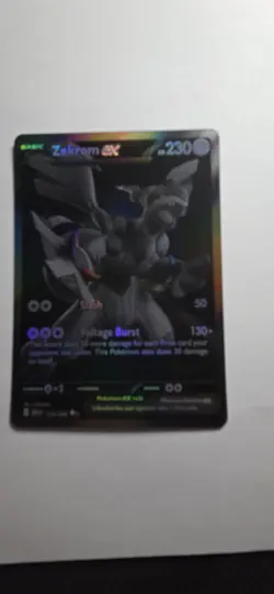 Pokemon Zekrom EX Full Art Black White Rare Holo 172/086 Sv: Black Bolt HP 230 - Image 5