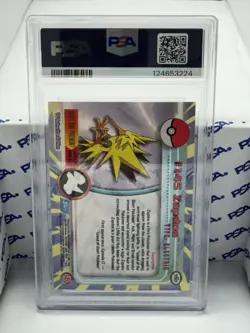 2000 Topps Pokemon TV Zapdos #145 Foil PSA 9 MINT - Image 2