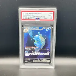 Pokemon Blastoise ex 200/165 Illustration Rare Holo Scarlet & Violet PSA 9 2023 - Image 1