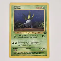 Oddish 58/64 Common Jungle MP Pokemon - Image 1
