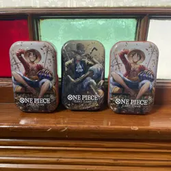 One Piece Tin Pack Set Vol 2| Factory Sealed 3 TIN LOT IN HAND Ready To Ship - Image 1