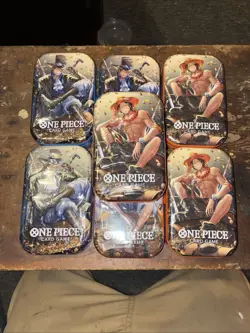 One Piece Tin Pack Set Vol 2… | TS-02 OP-13 | Factory Sealed | Bandai Lot of 7 - Image 1