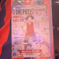 Bandai Namco One Piece Card Game Booster Pack Monkey D. Luffy US Voyage - Image 1
