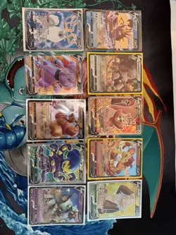 Pokemon TCG Bulk Lot of 10 Pokemon V Full Art Cards - Image 1