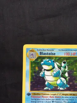 Pokemon Cards: Base Set 1st Edition Rare Holo: Blastoise 2/102 - Image 3
