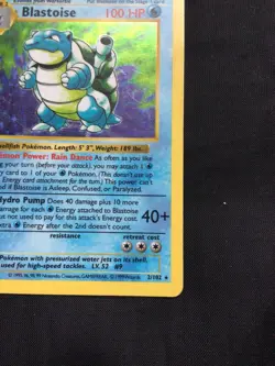 Pokemon Cards: Base Set 1st Edition Rare Holo: Blastoise 2/102 - Image 5