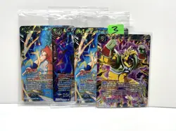 Dragon Ball Super Card Game 4 Card Lot, 3 Sealed Cards And 1 SR - NM - Image 1