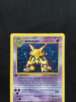 Pokemon Cards: Base Set 1st Edition Rare Holo: Alakazam 1/102 - Image 2