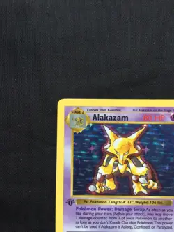 Pokemon Cards: Base Set 1st Edition Rare Holo: Alakazam 1/102 - Image 3