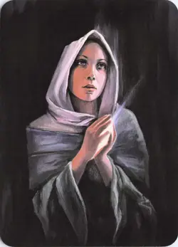 Virgin in Prayer (Foil), Sorcery: Gothic, Foil, Minion, Ordinary - Image 2