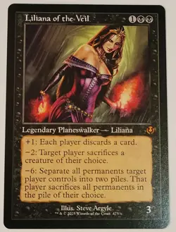 Liliana of the Veil -Retro Frame- Innistrad Remastered Regular Mythic INR mtg NM - Image 1