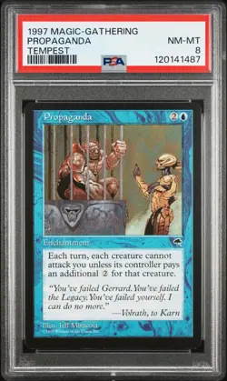 1997 MAGIC: THE GATHERING TEMPEST PROPAGANDA PSA 8 - Image 1