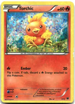 Pokemon Torchic - 3/12 HOLO Promo McDonald's Promos 2015 003/012 HP - Image 1