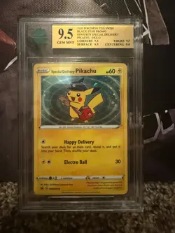 Pokemon Special Delivery Pikachu Holo Promo MNT 9.5 - Image 1