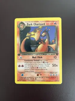 Pokemon Dark Charizard 21/82 Team Rocket Regular - 1st Edition - NM - Image 1