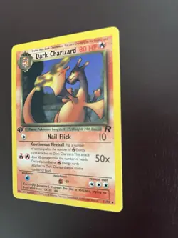 Pokemon Dark Charizard 21/82 Team Rocket Regular - 1st Edition - NM - Image 2