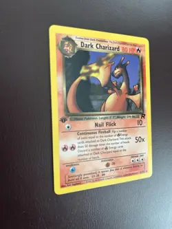Pokemon Dark Charizard 21/82 Team Rocket Regular - 1st Edition - NM - Image 3