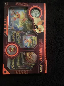 POKEMON TCG FLAREON VMAX PREMIUM COLLECTION EEVEELUTION SEALED NEW IN BOX - Image 1