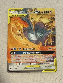 Pokemon TCG Hidden Fates Moltres & Zapdos & Articuno GX Tag Team 44/68 - Image 1