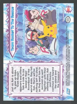 Team Rocket to the Rescue 50 Blue Label Pokemon TOPPS Pokemon the Movie 2000 - Image 2