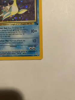 Pokemon - Lapras Holo Fossil 10/62 HP - Image 4