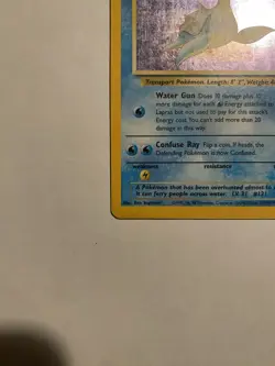 Pokemon - Lapras Holo Fossil 10/62 HP - Image 5