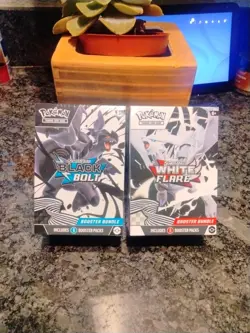 Pokemon New Factory sealed Black Bolt And White Flare Booster Bundle Set of 2 - Image 1