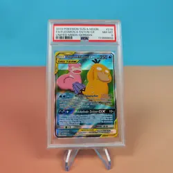 FA/FLEGMON & ENTON GX POKEMON NM-MT 2019 UNIFIED MINDS PSA DE 8 - Image 1