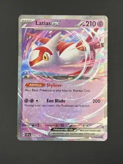 Latias ex #076/191 Double Rare Pokemon Surging Sparks - NM - Image 1