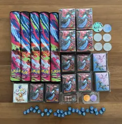 Pokemon Mega Charizard X UPC Playmats, Sleeves & Deck Dice - Image 1