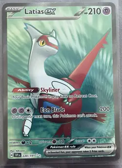 Pokemon TCG Latias EX 220/191 PSA 10 Sv08: Surging Sparks Holo 2024 - Image 1