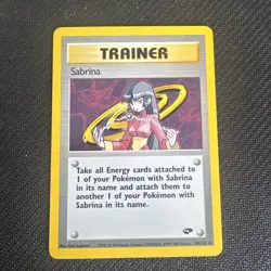 2000 POKEMON - GYM CHALLENGE - SABRINA - TRAINER - HOLO - 20/132 - NM/LP - Image 1