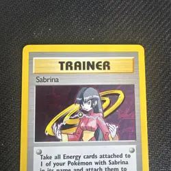 2000 POKEMON - GYM CHALLENGE - SABRINA - TRAINER - HOLO - 20/132 - NM/LP - Image 2