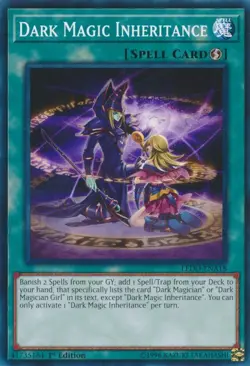 1x (LP) Dark Magic Inheritance - LEDD-ENA18 - Common - 1st Edition YuGiOh - Image 1