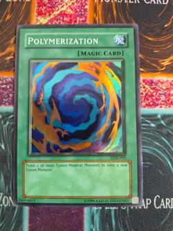 Yu-Gi-Oh! TCG Polymerization LOB-059 Super Rare WAVY OG Unlimited NM - Image 1