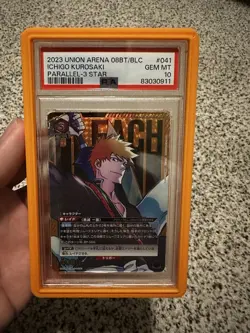 Union Arena Ichigo Kurosaki 3 Star Signature #041 PSA 10 Gem Mint - Image 3
