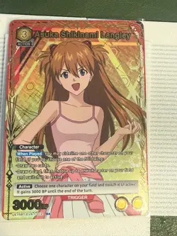 Union Arena Asuka Shikinami Langley EVA-1-012 R* Evangelion English FOIL ALT ART - Image 1