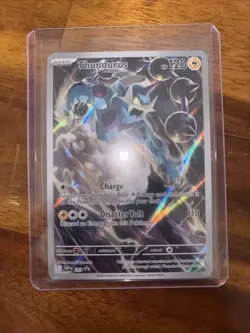 Pokemon TCG Thunderous Black Bolt ETB Full Art Promo Card - Image 1