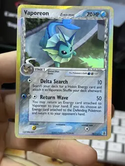 Vaporeon 18/113 EX Delta Species 2005 Holo Rare Pokemon Card TCG - Image 3